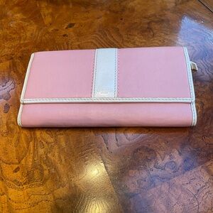 Coach Pink and Cream Women's Wallet